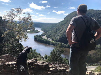 Mike and Lucy_Overlooking Delaware Water Gap
